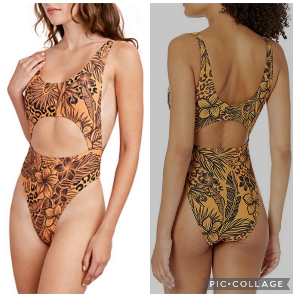 Bcbg Jungle Queen Monokini Bathing suit NWT Large